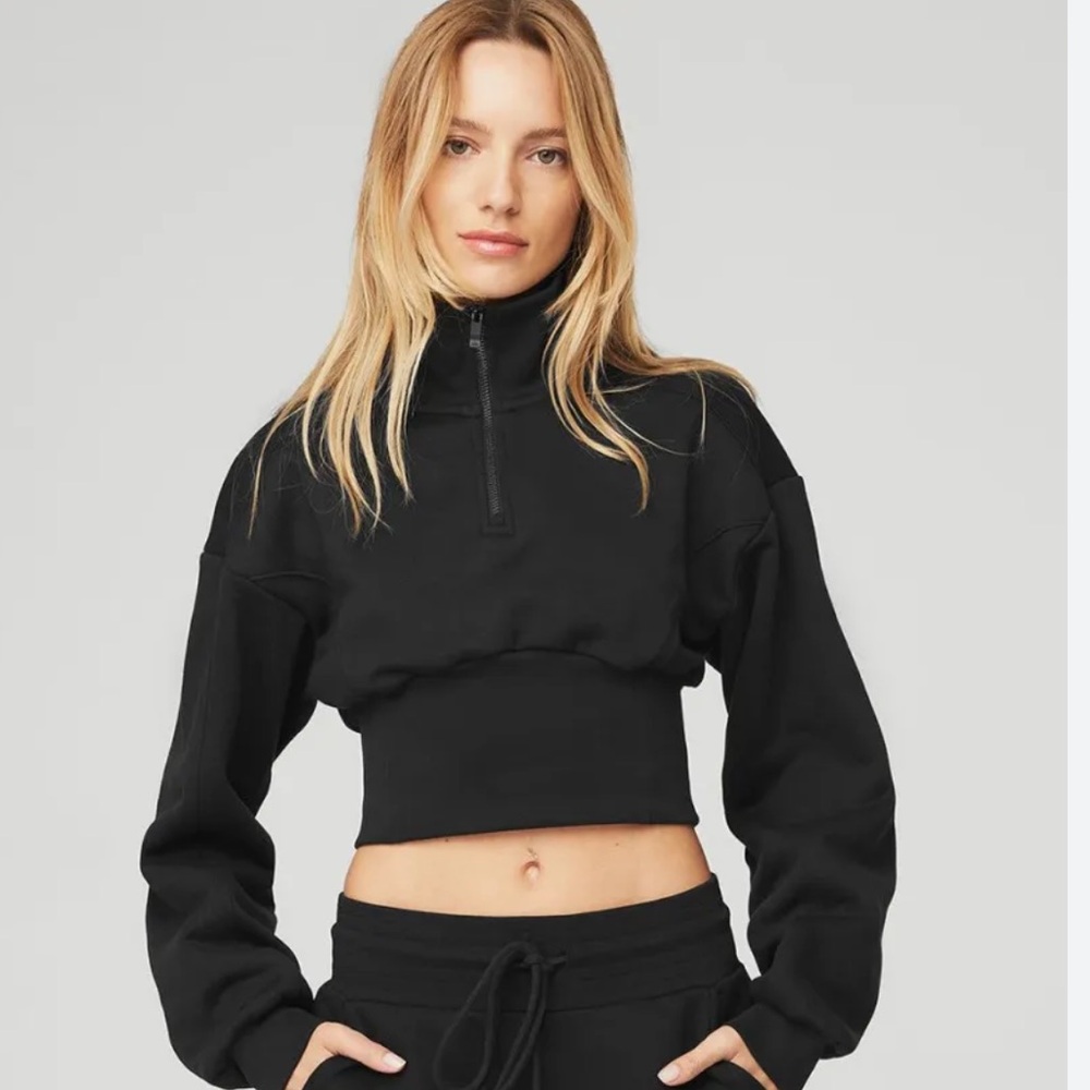 ALO Yoga Vixen Fleece Quarter-Zip Sweatshirt